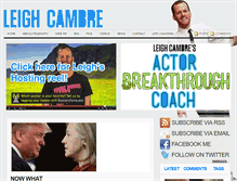 Tablet Screenshot of leighcambre.com